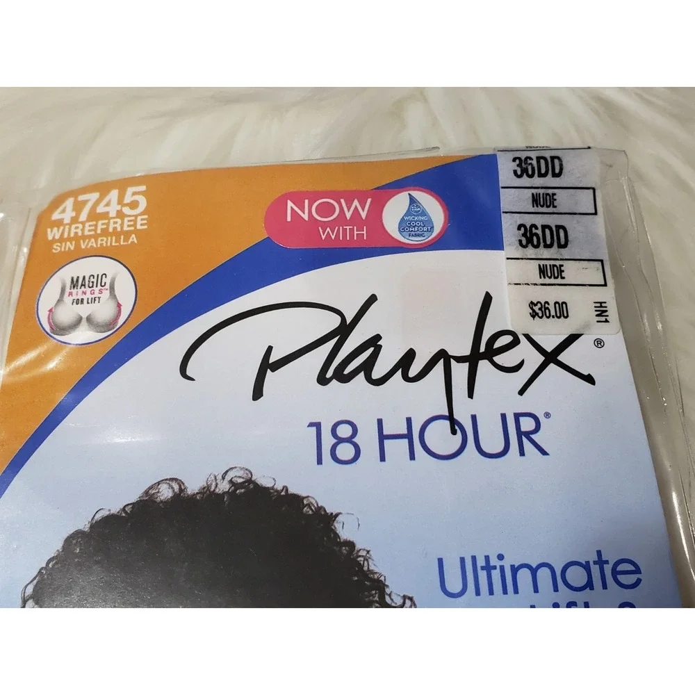 Playtex 18 Hour Ultimate Lift & Support Bra 4745 Nude Size 36DD New